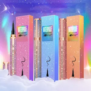 Glitter Liquid Eyeliners, 3 Counts Long Lasting Shimmering Eyeliner, Quick Drying Eyeliner Pen, Easy to Apply for Eye Makeup, Great for Professional & Beginners