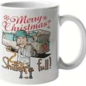 11oz/15oz Merry Christmas Cousin Eddie Quote Ceramic Coffee Mug, Best Gifts For Christmas, Gift for commercial Drinkware Beverage