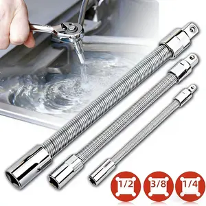 Universal Electric Wrench Sleeve - Bendable Flexible Shaft, Extension Rod & Force Connecting Rod - For Home, Car & Company Repairs Socket Wrench Tools