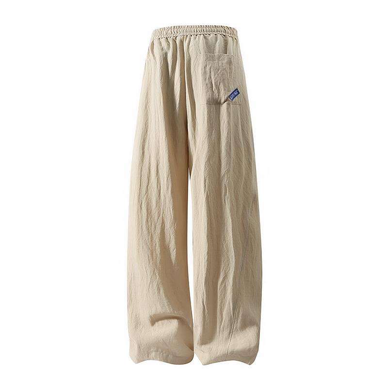 Men’s summer lightweight American casual cargo pants made from Lyocell fabric—breathable, comfortable, straight cut, loose fit