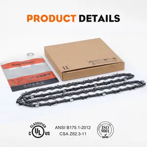 18 Inch Chainsaw Chain Fits Poulan Pro PR4218 PP4218A ECHO CS400 CS290 CS300, E-GO CS1800 CS1804, Oregon CS1500 3/8" LP Pitch .050" Gauge 62 Drive Links S62 Chain