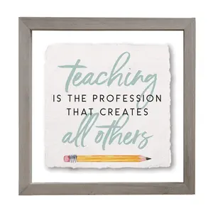 Sincere Surroundings. 10" Teaching Profession.Floating Frame
