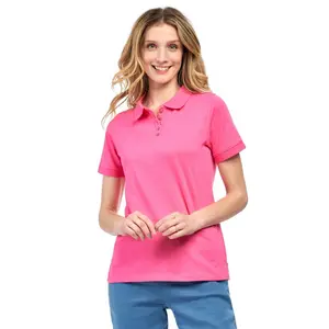 Women Relaxed Fit Polo Tee
