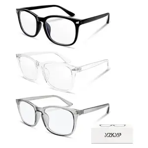 NZKNP Blue Light Glasses Gamer Glasses for Men Women High Quality Classic Frame Polycarbonate HD Lenses Stylish Design Perfect for Daily Use Gaming Computer Glasses