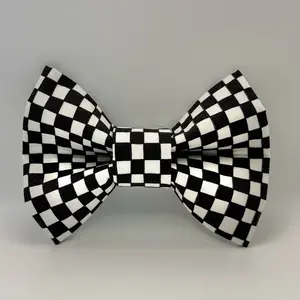 CHECKERED UP-Handmade Puffy BowTie