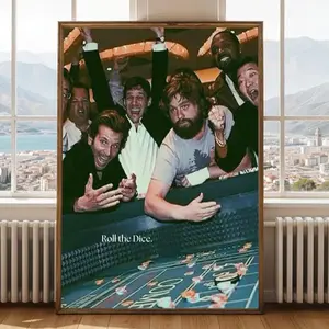 hangover movie poster – Mixed Media, Colourful, Contemporary Style, Wall Art Unframed Poster