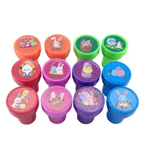 12 Cute Cartoon Stamps Set, Safe Washable Plastic Stamps for Kids, Perfect for Classroom Rewards, Birthday Parties, Craft Projects, Early Education