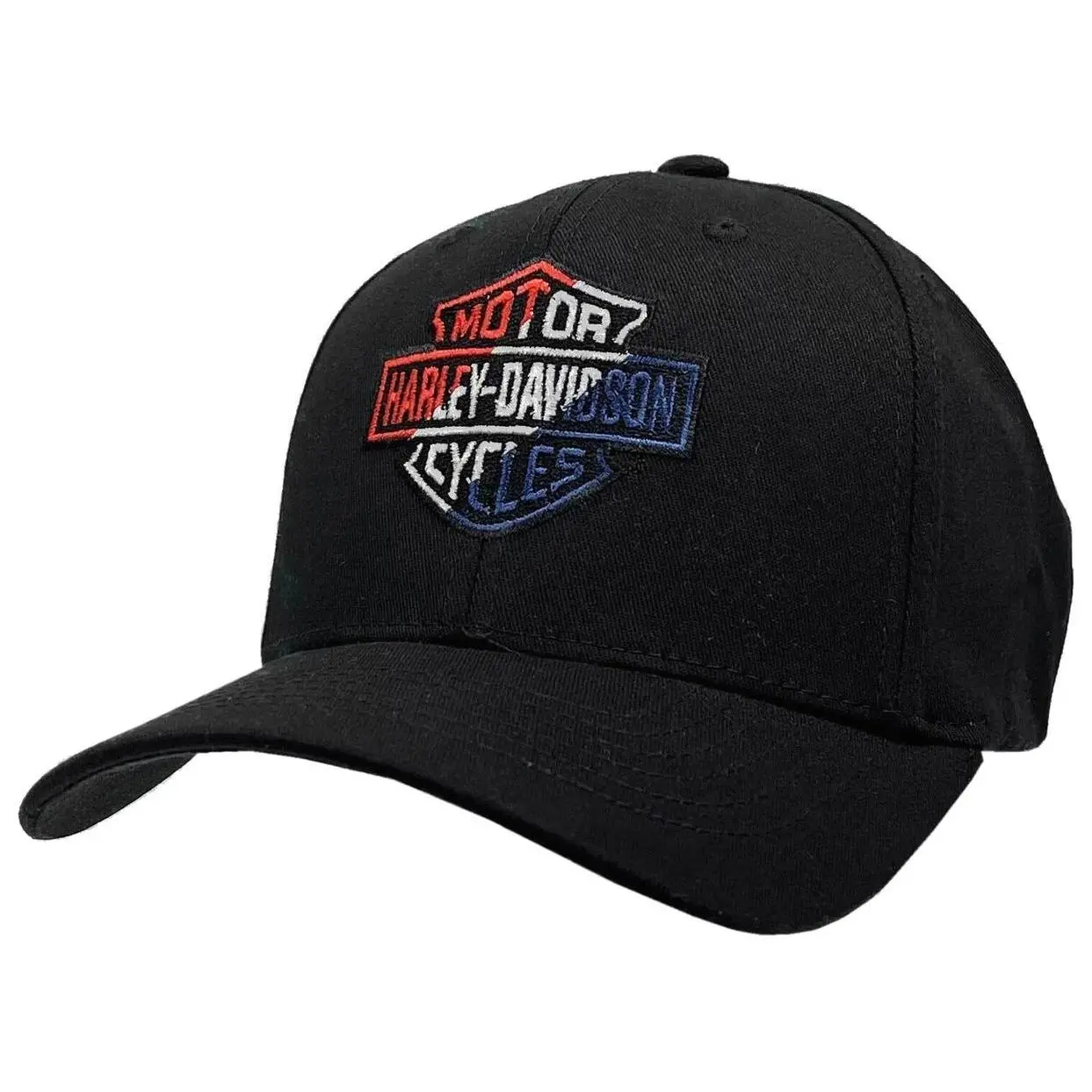 Harley-Davidson Men's RWB Bar & Shield Logo Stretch Fit Baseball Cap