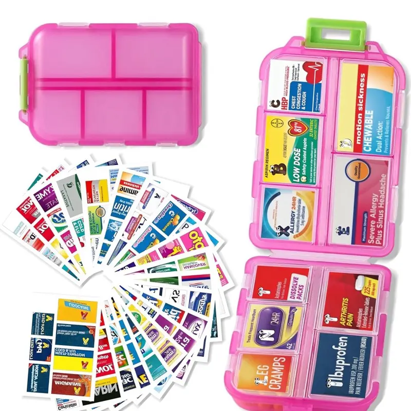 Day Pill Organizer - Organized Bottles for Medications - Ideal for Medication Storage