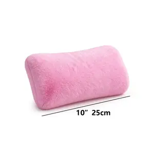 Solid Pink Long Rectangular Body Pillow, Ultra-Soft Plush Lumbar Cushion with Smooth Fabric, Versatile Pillow for Bedroom, Couch, and Daily Relaxation