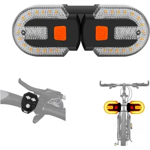 Turn Signals,  Blinker Taillights for Night Riding, Rechargeable Tail Light for Front and Rear Dirt  eBike  Scooter MTB Road Cycling Mods  Adult Biking Safty