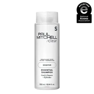 Paul Mitchell Clear Essential Shampoo - Sensitive Formula, Dye & Fragrance Free, Dermatologist Tested, 300ml
