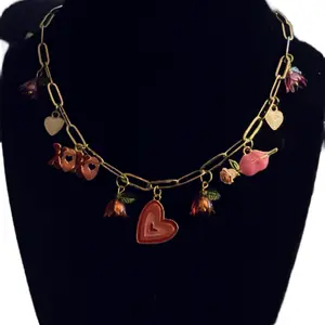 Romance Me Custom Charm - Build Your Unique Piece with 18k Gold Chain & Various Charms, Choose from 14-18k Gold Plated Over Sterling Silver