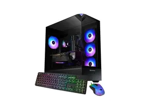 iBUYPOWER Element Gaming PC Desktop Computer Intel Core Ultra 7 270K Plus CPU, NVIDIA GeForce RTX 5070 12GB GPU, 32GB DDR5 RAM, 1TB NVMe SSD, Windows 11 Home, Keyboard, Mouse - Black
