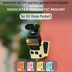 for DJI Osmo Pocket3 Magnetic Mount, Perfect Vlogging Bracket for Outdoor Sports, Campus Photography and Holiday Travel, Lightweight  Design | 360 Rotatable Handheld Stabilizer, Ideal for Outdoor | Quick to Install and Remove | Ideal Gift for Pocket3 User