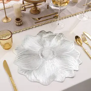 4 Pcs Floral Placemats - Heat/Water/Oil-Proof, Non-Slip, Heat-Insulating. PVC-Made, Washable, Durable, Easy to Clean. Great for Kitchen/Dining, Home/Restaurant Decor, Coasters Tableware ,festival, wedding decorations, and party table arrangements. Round