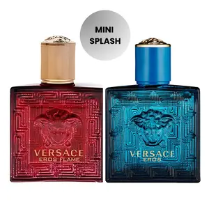 [2 PACK] Versace Mini Splash Colognes for Men (0.17 oz / 5 ml each)