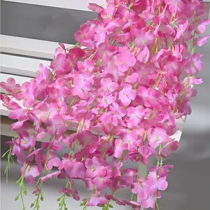 Artificial Hanging Morning Glory Bundles Set of 3 Artificial Flowers, Decorative Flowers, Cascading Pink Faux Vine for Fence Balcony Wall, Eucalyptus Accent with No Maintenance, Outdoor Decor for Adult Gardeners & Renters, US Patio Privacy Enhancement