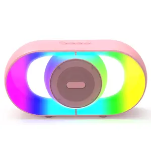 Bluetooth Speaker with Colorful RGB Lights - Wireless, Bluetooth 5.4, TWS Pairing, Stereo Sound | Ideal Gift for Men&Women, Perfect for Outdoor/Home/Camping/Party Electronics Gadget