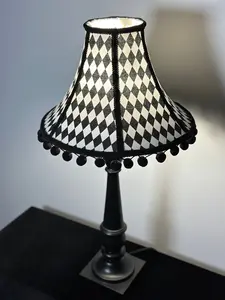 Black & White Diamond Lampshade