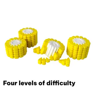 3D-Printed Corn Puzzle Toy—Assemble, Disassemble, and Play! 3D-Printed Educational Games and Tabletop Toys