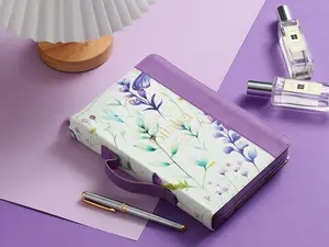 Biblia en español para mujeres con zipper 12 puntos de letra grande Reina Valera 1960 de imitación de cuero lily con índice floral con asas