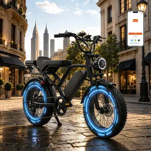 A 20-inch electric bike designed specifically for adults, featuring a 48V 20Ah battery, a high-power 750W black motor, dual disc brakes, black rubber grips, and pneumatic tires—making it the ideal electric bike for daily commuting.