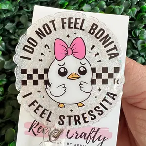 I Do Not Feel Bonita Funny Nurse Badge Reel, Sarcastic badge holder for keys, Sassy ID Holder, Healthcare Worker Gift, Cute Badge