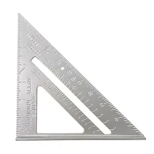 Aluminum Alloy Speed Protractor, 1pc Scriber Saw Guide Rail Set Square, Measuring Tool for Home & Office, School Supplies