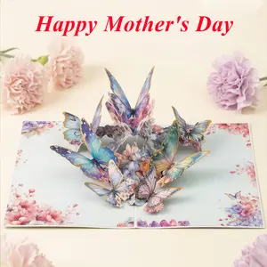 Mother’s Day Gift 3D Pop Up Card for Mom, Love Tree Greeting Card, Unique Surprise Gift from Daughter or Son