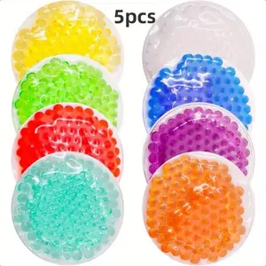 Reusable Gel Ice Bag, 5 Counts/set Cold & Hot Compress Cooling Pads Gel Ice Bag, Sports Injury Bag, Sports Tools Accessories for Home & Gym, Reusable Ice Pack
