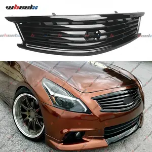 2011-2012 Infiniti G25 4-Door / 2010-2013 G37 4-Door / 2015 Q40 4-Door (Not for Coupe)| OEM-Style Front Grille Upgrade Kit🔥#InfinitiG25G37Q40Mods#OEMGrilleKit.#FrontGrilleUpgrade  Glossy Black Lightweight Abs Material