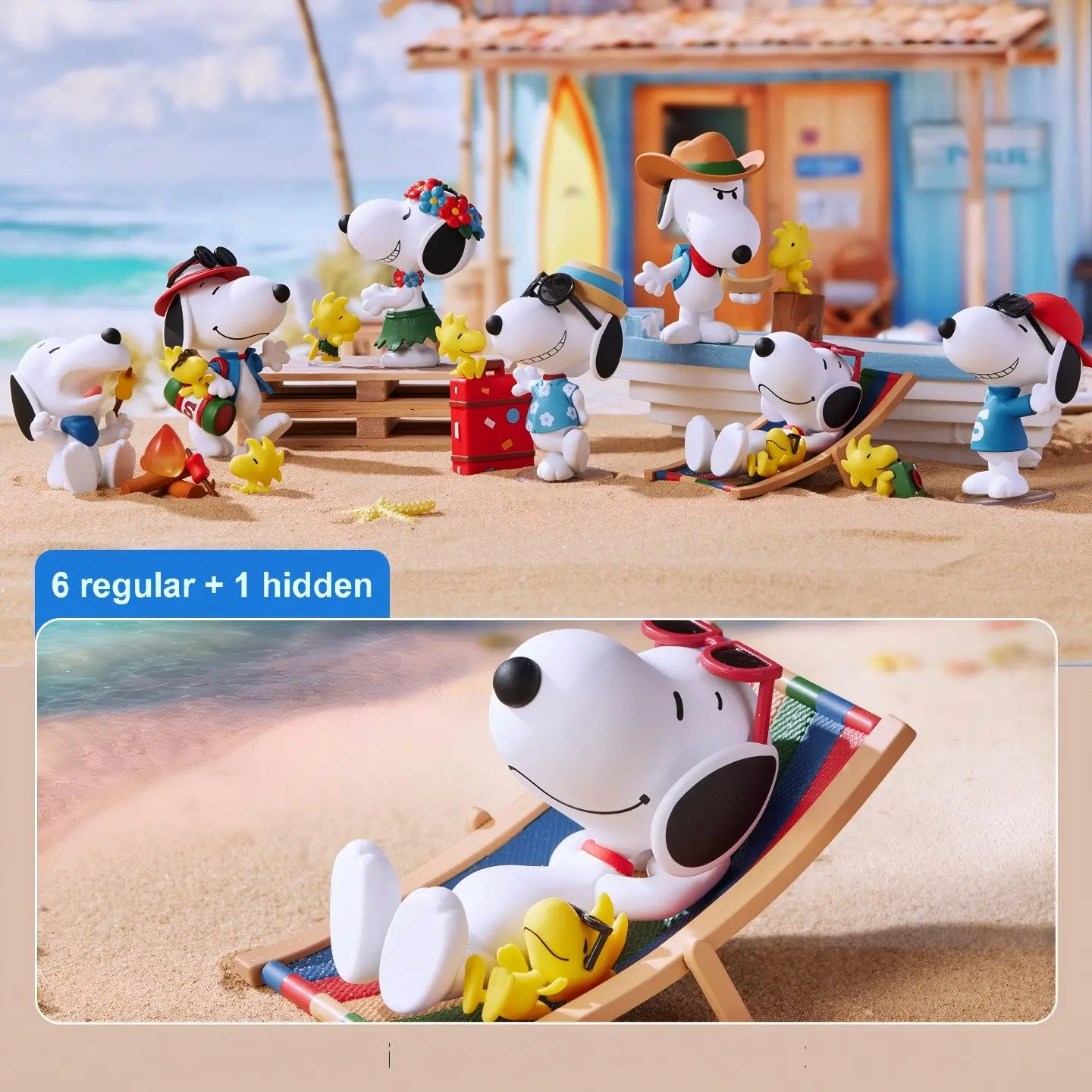 Snoopy Travel Partner Series Figure Blind Box - Figure Surprise Box, Cute Desktop Ornaments and Toys
