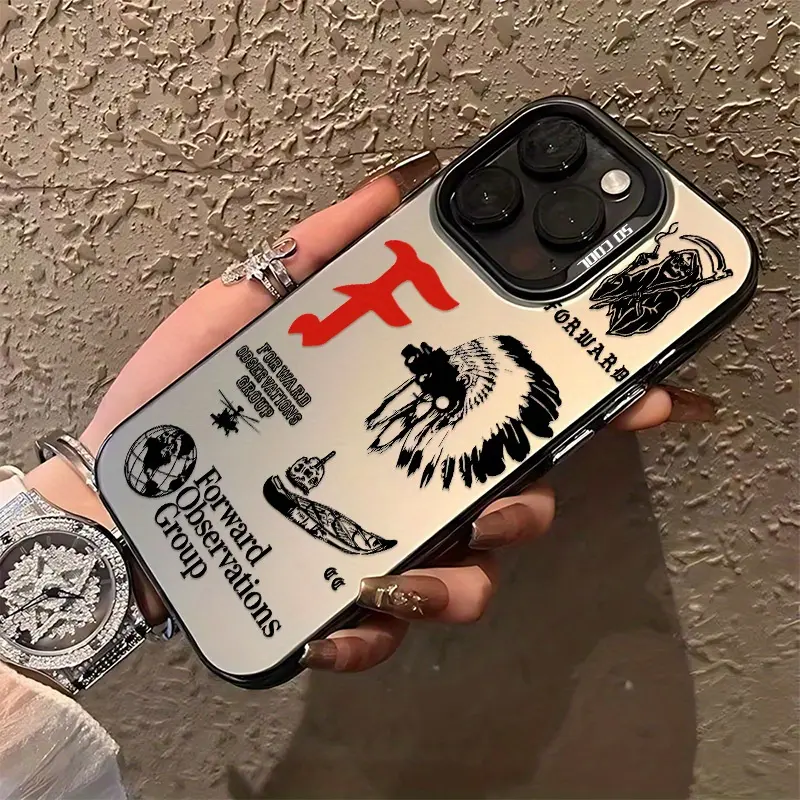 Forward Observation Group Smartphone Casing, Anti-Shock Matte Back Cover for iPhone 16/15/14/13/12/11 Pro Max, X, XR, XS MAX, 8/7 Plus - Compatible with Handheld Cellphone Devices, Protection