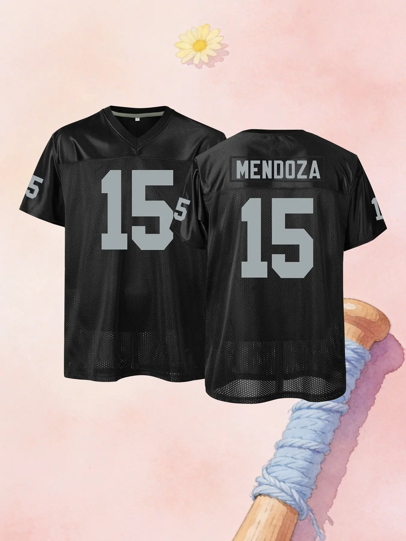 Men's Las Vegas#15 Embroidered American Football Jersey Loose Breathable Sports Tops Short Sleeve Pullover Sportswear Classic Retro Mesh Shirts Athletic Top For Adults Soccer Uniform Suitable for Street Wear Hip Hop Football Style Daily Party Training
