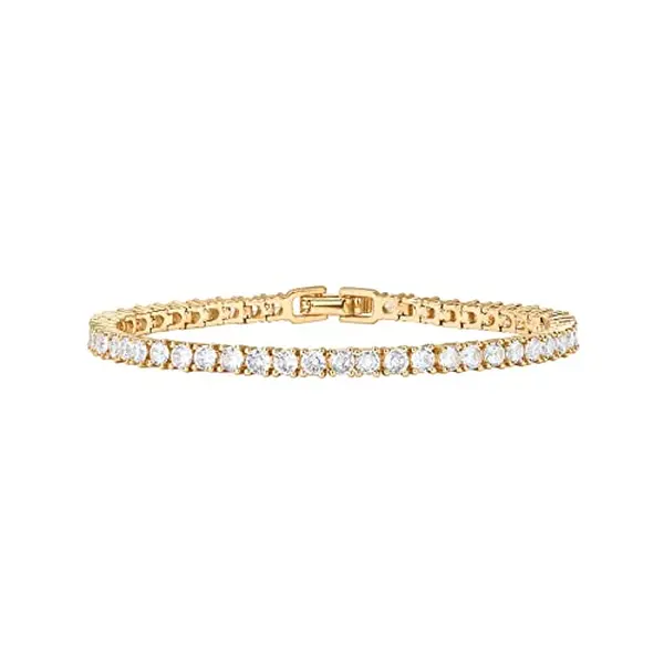 Tennis bracelet,Unisex single-row zircon hip-hop bracelet. High-end, versatile couple bracelet.