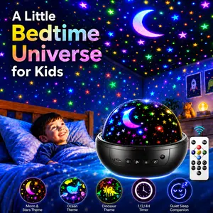 OneFire Night Light for Kids ball 93 Lighting+3 Films Kids Night Light Projector,Remote+Dimmable Star Projector dinosaur toys 360° Ceiling Stars Glow in The Dark Stars summergarden