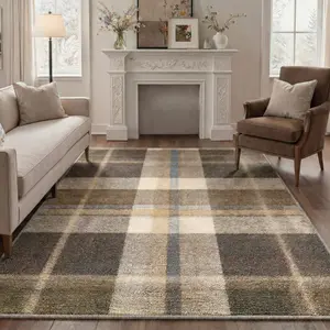 【Deals For You Days】GENIMO Floor Rug – Soft, Non-Slip, Pet Friendly, Machine Washable Home Carpet, Ideal Area Rug for Living Room, Bedroom, Kitchen ,ARC2036-OCHRE VELVET