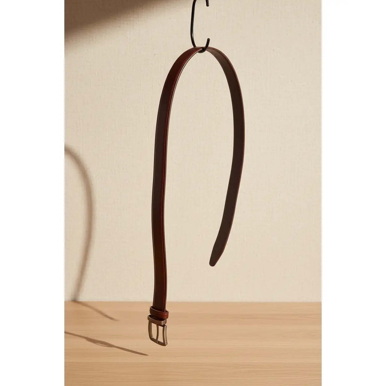 Reversible Black and Brown Leather Belt