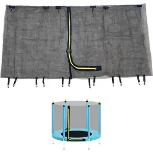 55" 60" Trampoline Replacement Net, with Zippers, Protection Buckles(Net Only)
