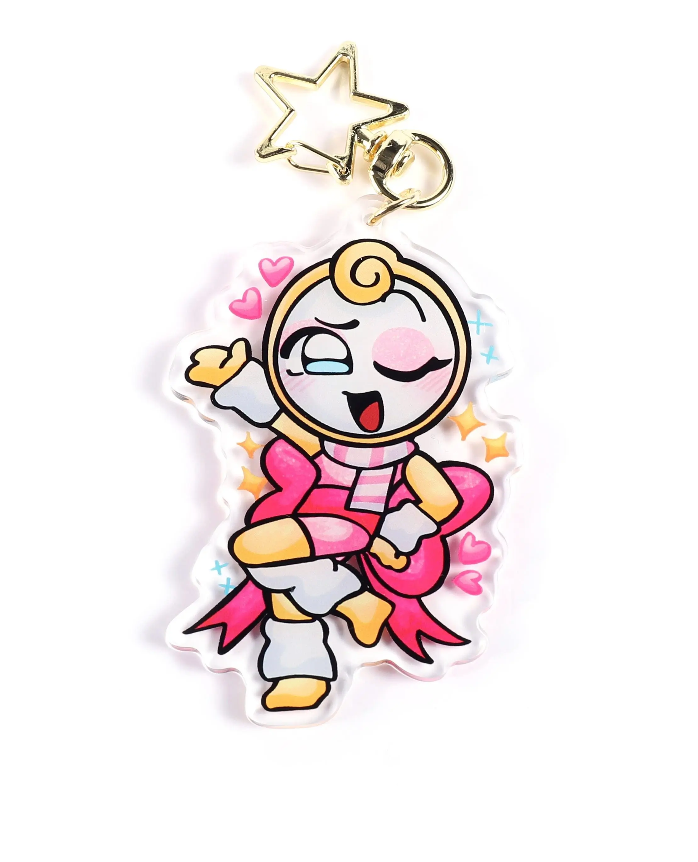 Dandy's World Toons Acrylic Keychain, Cosmo Yatta Toodles Bassie
