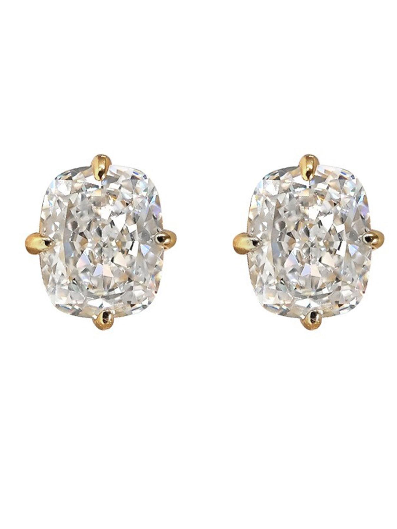 1 Pair Romantic Cubic Zirconia Stud Earrings For Women High Quality Earrings For Party Engagement Anniversary Jewelry Valentine's Day Gift