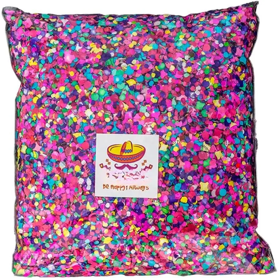 Confetti.Value Mexican Colorful paper Confetti. Medium Bag .44lb/200gr.
