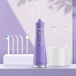 Portable Water Flosser, 1 Set 4 Modes Cordless Water Flosser with Accessories, IPX7 Waterproof Household Dental Floss Cleaner for Home & Travel