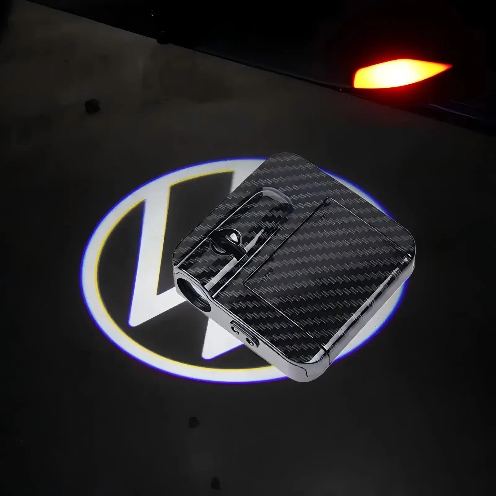 2Pcs LED Car Door Welcome Light Logo for VW GTD Logo Golf Tiguan Touran POLO BORA Passat Jetta Touareg Courtesy Projector Lamps