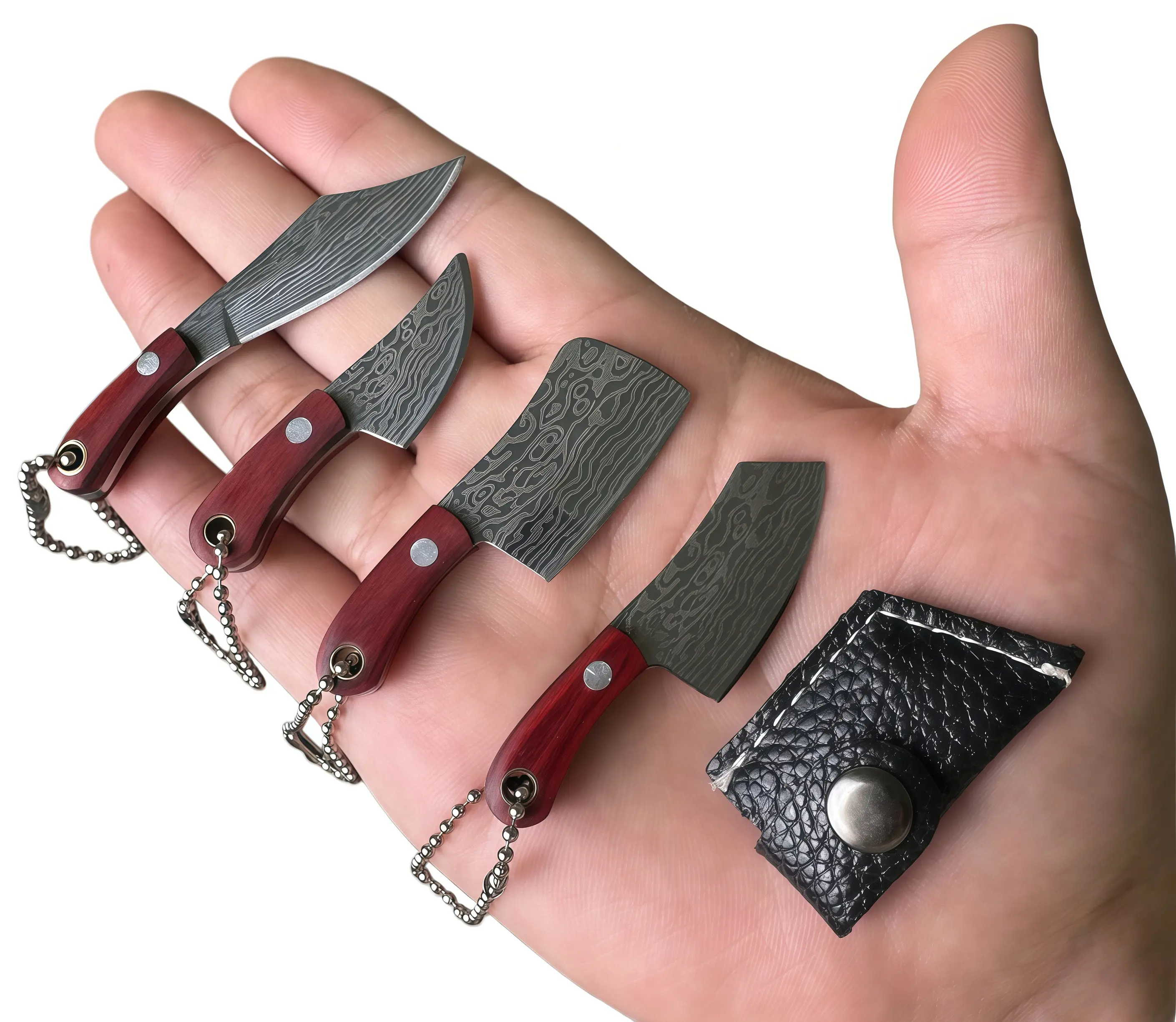 Multi-functional Mini Bottle Opener Clip Keychains (4Pcs)