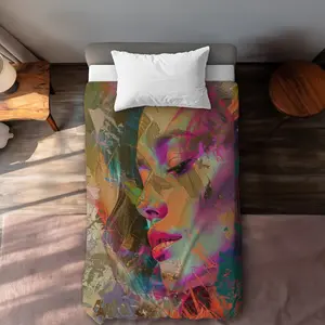 MWW C1DCTXLWMJW73N Grunge Look Coral Twin Extra-Long Duvet Cover - Microfiber, Machine-Washable, Neutral-Toned Decorative Bedding Essential for Stylish Home Decor, Decorative Duvet Covers, Extra-Long Duvet Covers