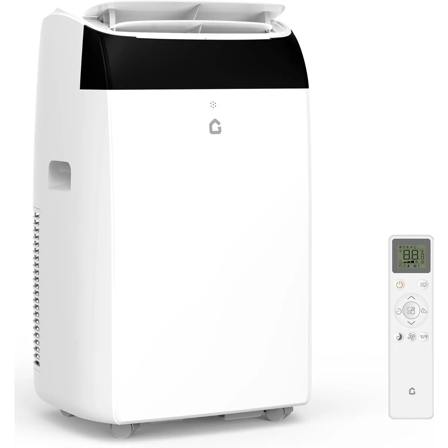 GARVEE 14000 BTU 3-in-1 Versatile Climate Control Portable AC Unit, 115V Quiet Standing Air Conditioner with Remote Control, Cool, Fan, Dehumidifier, 24H Timer, Drain Pipe, Power Cord for 750 Sq.Ft Room Bedroom, 1 Year