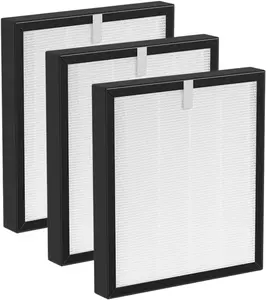TZ-K2-A Replacement HEPA Filter Compatible with ToLife TZ-K2 Air Purifier, 3-Stage Filtration with Activated Carbon, 3 Pack
