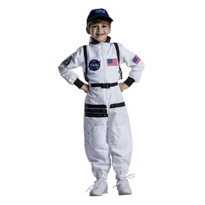 NASA Astronaut  Kids' Space Costume Set | White Jumpsuit with NASA Patches & Cap - Boys Costume For Halloween, Role Play , Pretend Play Fun, Theme Party & Cosplay Costume Party